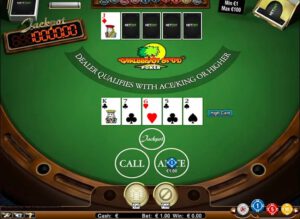 Carribean Stud Poker With a Progressive Jackpot