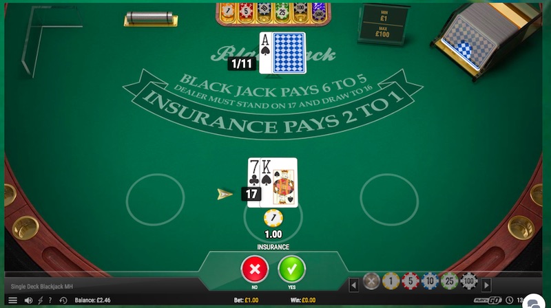 Blackjack Insurance